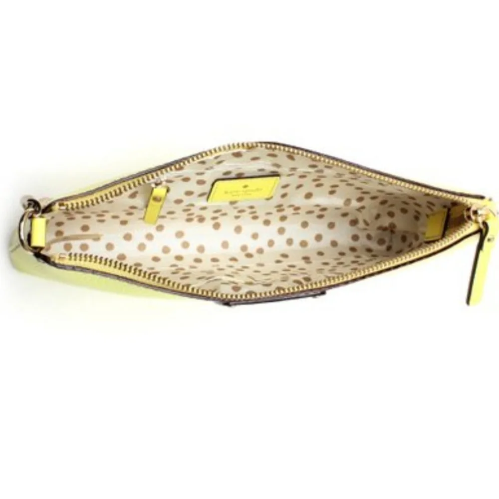 KATE SPADE NEW YORK NEON YELLOW BYRD WELLESLEY SHOULDER BAG